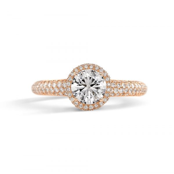 Solitario de oro amarillo con brillante central Solitario de oro amarillo con brillante central