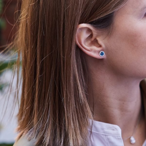 Pendientes Basic Topacio