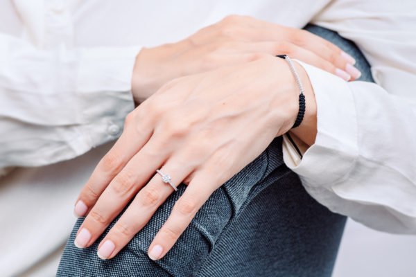 Pulsera tramo rivière macramé